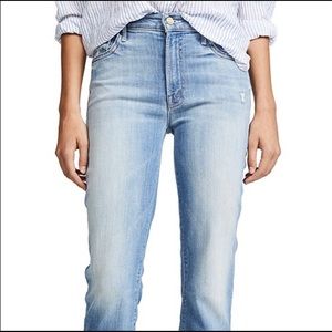Mother Insider Crop Step Fray Jeans 27